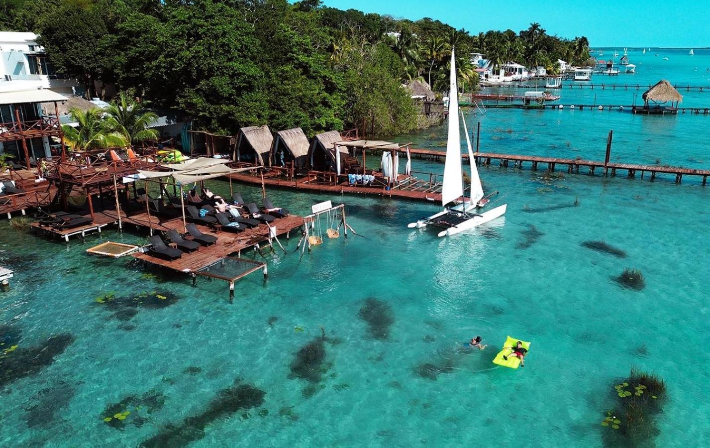 El Búho Lagoon Bacalar Exterior foto