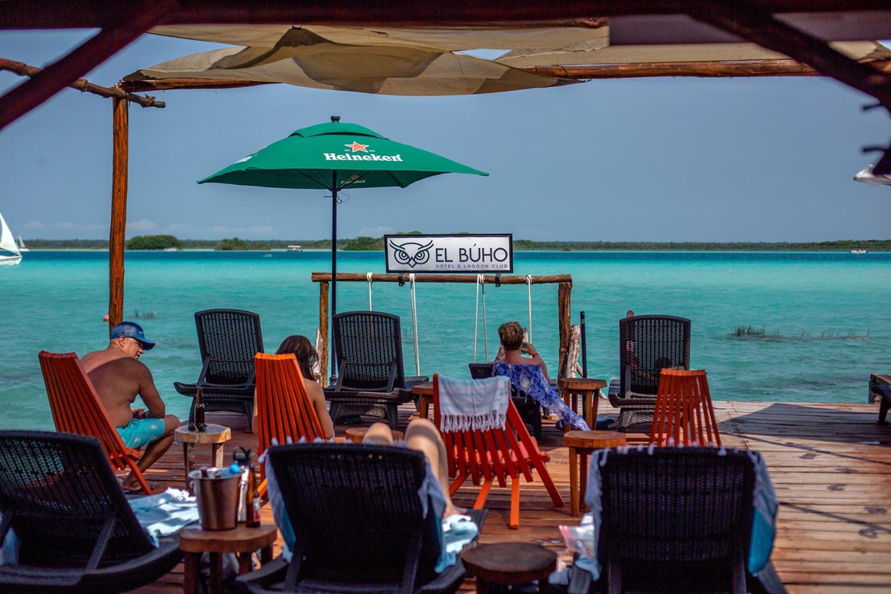 El Búho Lagoon Bacalar Exterior foto